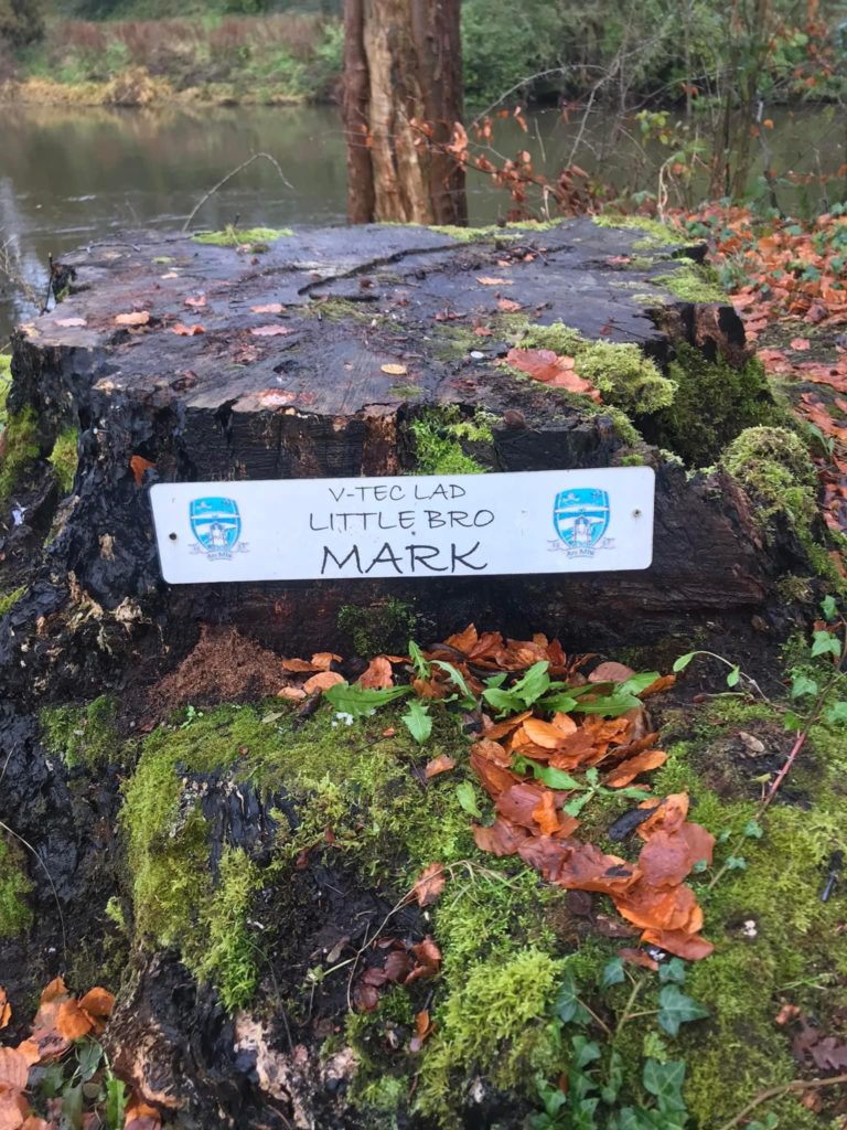 The memorial to Mark at The Ramparts, in Navan.