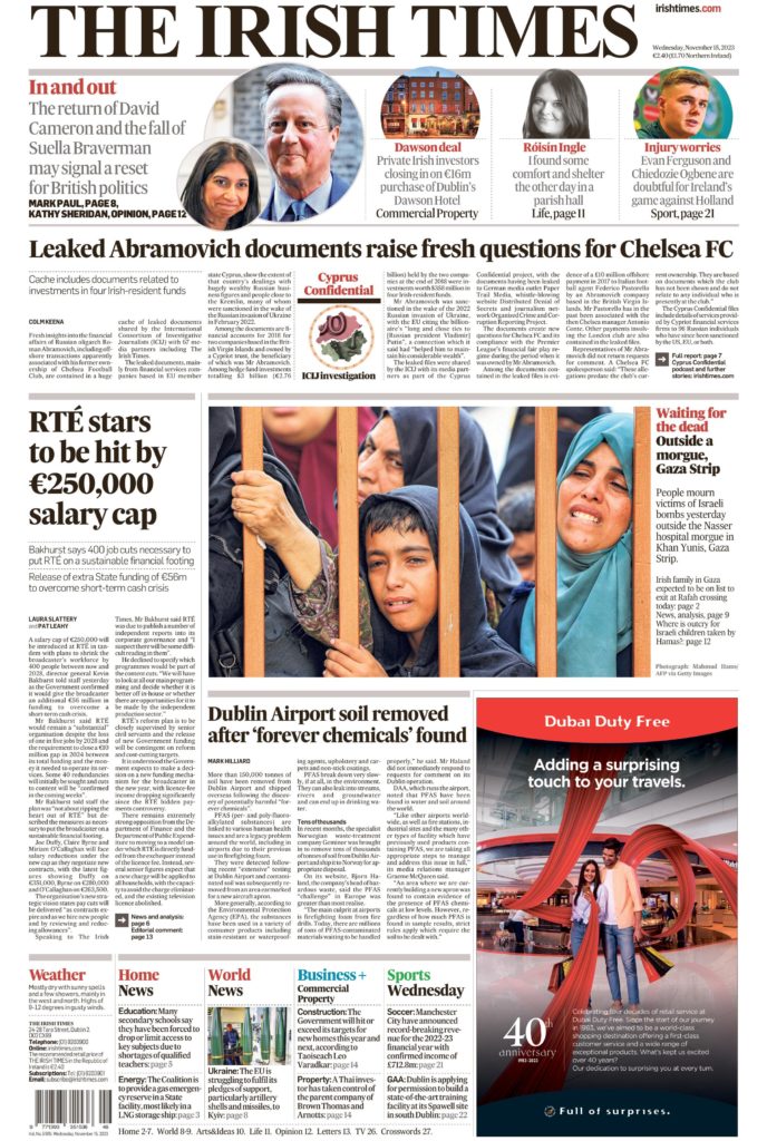 What The Papers Say: Wednesday's Front Pages - Homepage - Roscommon Herald